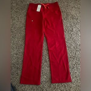 FIGS womens red scrub pants